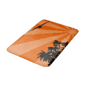 Palmen und Möwen Badematte (Schrägansicht)