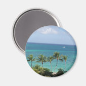 Palmen und Ocean Magnet (Vorderseite/Rückseite)