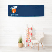 Palmen und Orangensonne Banner (Insitu)