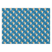 Palmen und Orangensonne Tischdecke (Vorderseite (Horizontal))