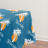 Palmen und Orangensonne Tischdecke (Beispiel)