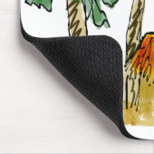 Palmen und Paradies Mousepad (Ecke)