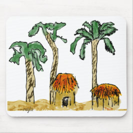 Palmen und Paradies Mousepad