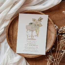 Palmen und Prosecco zum 21. Geburtstag Einladung