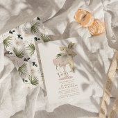 Palmen und Prosecco zum 21. Geburtstag Einladung