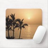 Palmen und romantischer Sonnenuntergang Mousepad (Mit Mouse)