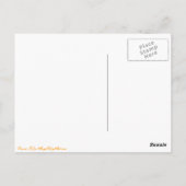 Palmen und rosafarbene Wolken Blanke Postkarte (Rückseite)