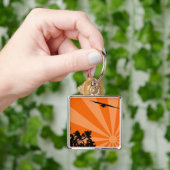 Palmen und Schlüsselanhänger (Hand)