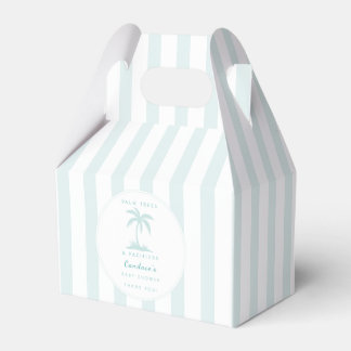 Palmen und Schnuller: Strandparty-Geschenk für Bab Geschenkschachtel