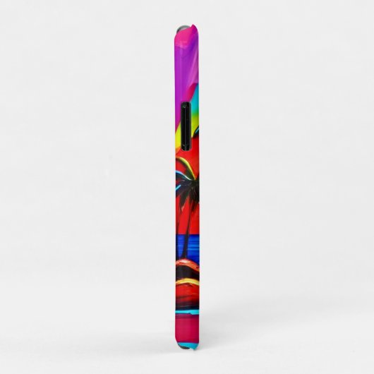 Palmen und Sonnenuntergang Case-Mate iPhone Hülle (Hinten/Rechts)