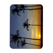 Palmen und Sonnenuntergang, Mindil Beach Magnet (Vertikal)
