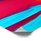 Palmen und Sonnenuntergang Poster (Ecke)