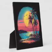 Palmen und Strand Fotoplatte (Seite)