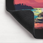 Palmen und Strand Mousepad (Ecke)