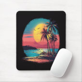Palmen und Strand Mousepad (Mit Mouse)