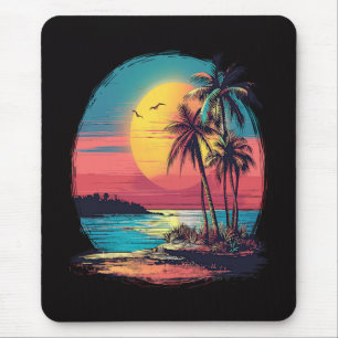 Palmen und Strand Mousepad