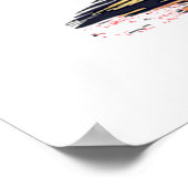 Palmen und Strand Poster (Ecke)