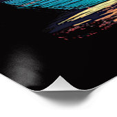 Palmen und Strand Poster (Ecke)