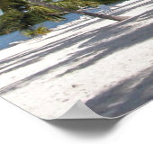 Palmen und Strand Print Poster (Ecke)