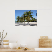 Palmen und Strand Print Poster (Küche)