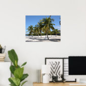 Palmen und Strand Print Poster (Heimbüro)