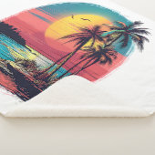 Palmen und Strand Sherpadecke (3/4)
