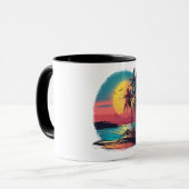 Palmen und Strand Tasse (Vorderseite Links)