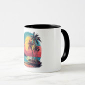 Palmen und Strand Tasse (VorderseiteRechts)