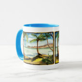 Palmen und Strand Zeichnend - Tasse für Getränke (Vorderseite Links)