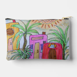 Palmen und Strandhütten Zubehörtasche