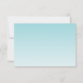 Palmen und Vögel einfache Hochzeit am Strand Save The Date (Rückseite)