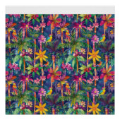 Palmen und Vögel Poster (Vorderseite)