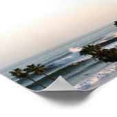 Palmen und Waves Poster (Ecke)