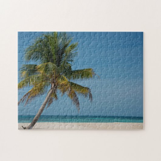 Palmen und weißer Sandstrand 2 Puzzle (Horizontal)