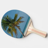 Palmen und weißer Sandstrand 2 Tischtennis Schläger (Seitenansicht)