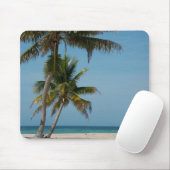 Palmen und weißer Sandstrand Mousepad (Mit Mouse)