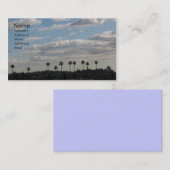 Palmen und Wolken Visitenkarte (Vorne/Hinten)