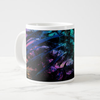 Palmen unter dem Regenbogen Jumbo-Tasse