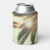 Palmen, Vintager Himmel. Dosenkühler (Kanne Rückseite)