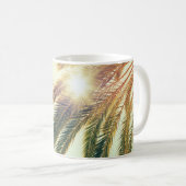 Palmen, Vintager Himmel. Kaffeetasse (VorderseiteRechts)