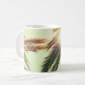 Palmen, Vintager Himmel. Kaffeetasse (Vorderseite Links)