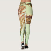Palmen, Vintager Himmel. Leggings (Rückseite)