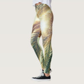 Palmen, Vintager Himmel. Leggings (Links)