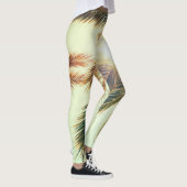 Palmen, Vintager Himmel. Leggings (Rechts)