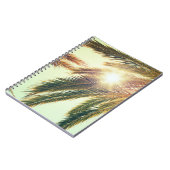 Palmen, Vintager Himmel. Notizblock (Linke Seite)