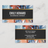 Palmen Visitenkarte (Vorne/Hinten)