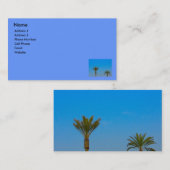 Palmen Visitenkarte (Vorne/Hinten)