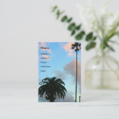 Palmen Visitenkarte (Stehend Vorderseite)