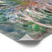 Palmen von Claude Monet in Bordighera (1884) Poster (Ecke)