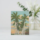 Palmen von Florida Postkarte (Stehend Vorderseite)
